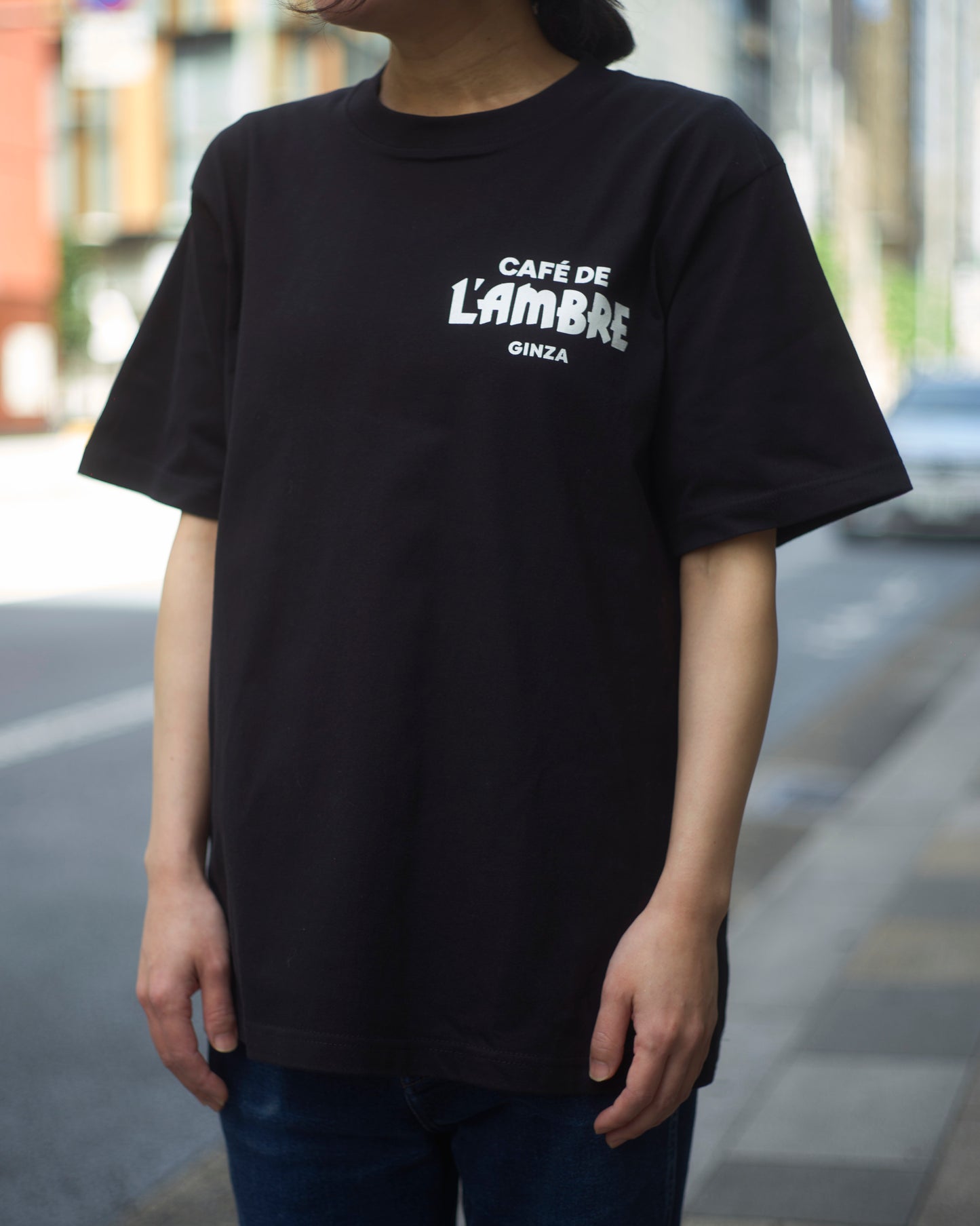 CAFÉ DE L’AMBRE オリジナルTシャツ｜6.2oz 天竺編み（コーマ糸）
