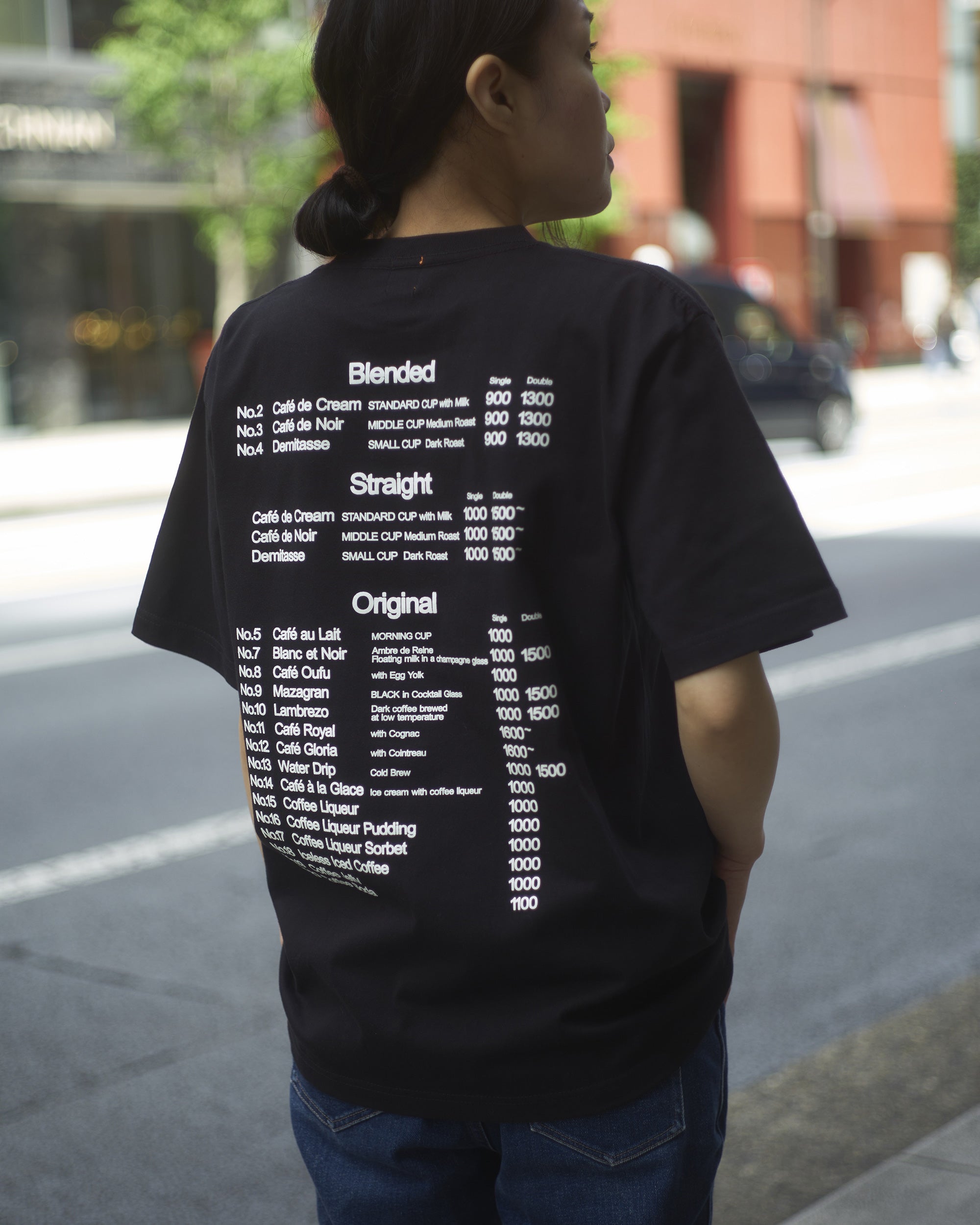 CAFÉ DE L’AMBRE オリジナルTシャツ｜6.2oz 天竺編み（コーマ糸）