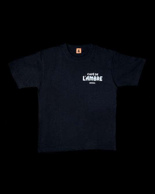 CAFÉ DE L’AMBRE オリジナルTシャツ｜6.2oz 天竺編み（コーマ糸）