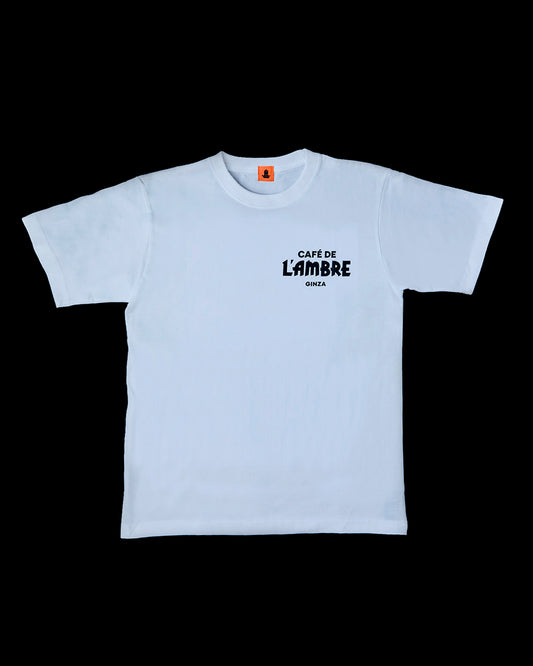 CAFÉ DE L’AMBRE オリジナルTシャツ｜6.2oz 天竺編み（コーマ糸）