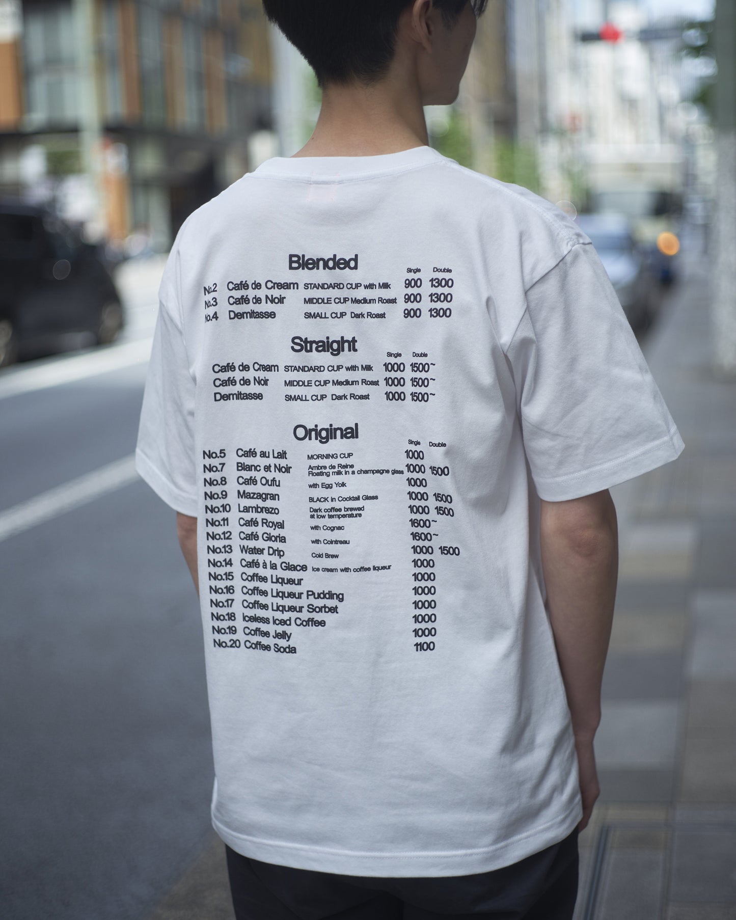 CAFÉ DE L’AMBRE オリジナルTシャツ｜6.2oz 天竺編み（コーマ糸）